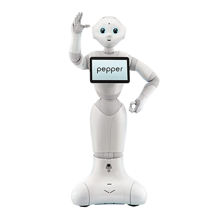 Humanoider Roboter Pepper Frontansicht