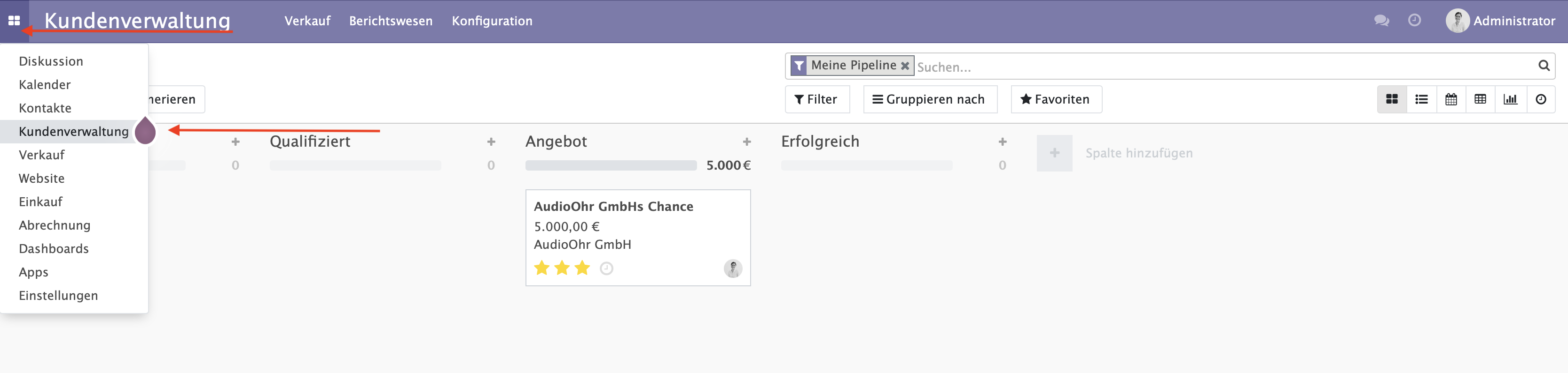 CRM Dashboard